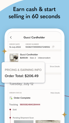 Capture d'écran de l'application Poshmark - #5