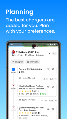 Capture d'écran de l'application A Better Routeplanner (ABRP) - #3