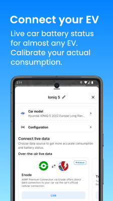 Capture d'écran de l'application A Better Routeplanner (ABRP) - #5