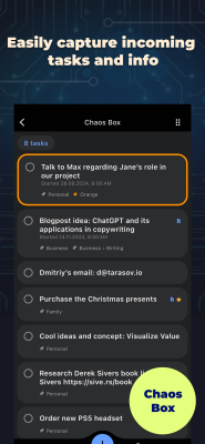Capture d'écran de l'application ChaosControl: Organisateur AI - #4