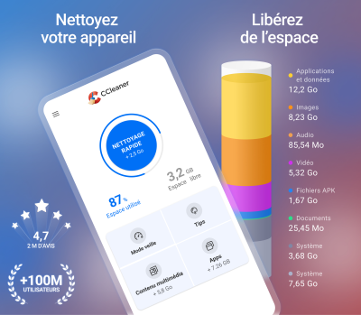 Capture d'écran de l'application CCleaner pour Android - #1