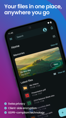 Capture d'écran de l'application pCloud - #1