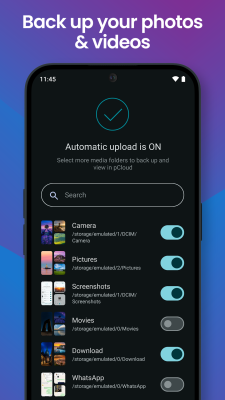 Capture d'écran de l'application pCloud - #3