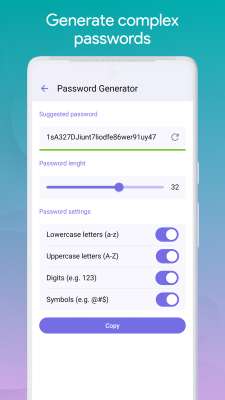 Capture d'écran de l'application pCloud Pass - #3