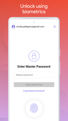 Capture d'écran de l'application pCloud Pass - #4