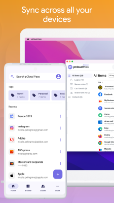 Capture d'écran de l'application pCloud Pass - #6