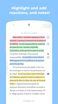 Capture d'écran de l'application Glose - #2