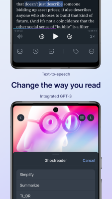 Capture d'écran de l'application Readwise Reader - #4