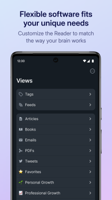 Capture d'écran de l'application Readwise Reader - #6
