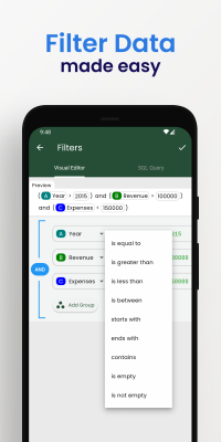 Capture d'écran de l'application Smart CSV - #3