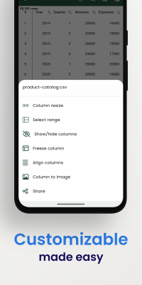 Capture d'écran de l'application Smart CSV - #8