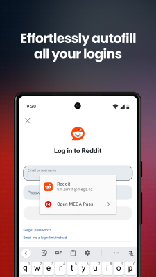 Capture d'écran de l'application MEGA Pass Password Manager - #3