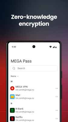 Capture d'écran de l'application MEGA Pass Password Manager - #5