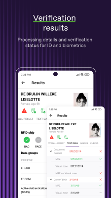 Capture d'écran de l'application Regula Document Reader - #7