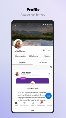Capture d'écran de l'application Viva Engage - #3