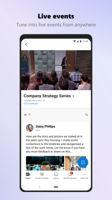 Capture d'écran de l'application Viva Engage - #4