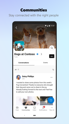 Capture d'écran de l'application Viva Engage - #6
