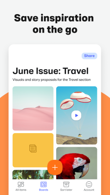 Capture d'écran de l'application Collect by WeTransfer - #1