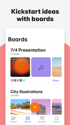 Capture d'écran de l'application Collect by WeTransfer - #3