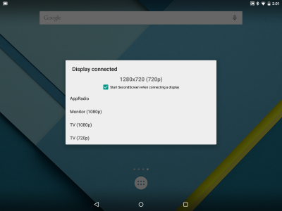 Capture d'écran de l'application SecondScreen - #7
