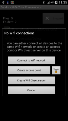 Capture d'écran de l'application WiFi/WLAN Plugin for Totalcmd - #2