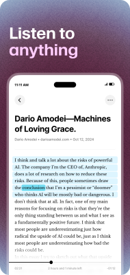 Capture d'écran de l'application ElevenReader - #1