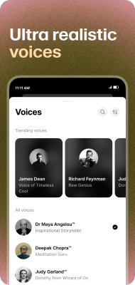 Capture d'écran de l'application ElevenReader - #3