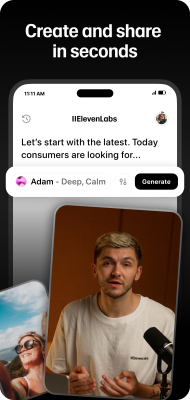 Capture d'écran de l'application ElevenLabs: AI Voice Generator - #4
