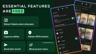 Capture d'écran de l'application CrookCatcher - #2