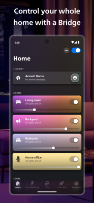 Capture d'écran de l'application Philips Hue - #2