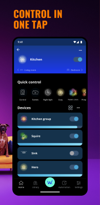Capture d'écran de l'application WiZ Connected - #2
