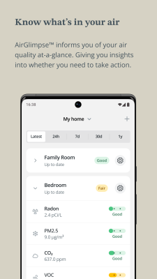 Capture d'écran de l'application Airthings - #2