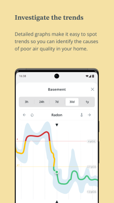 Capture d'écran de l'application Airthings - #3
