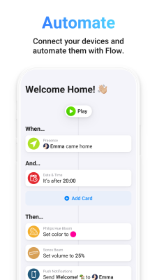 Capture d'écran de l'application Homey - #2