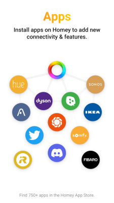 Capture d'écran de l'application Homey - #5
