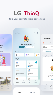 Capture d'écran de l'application LG ThinQ - #1