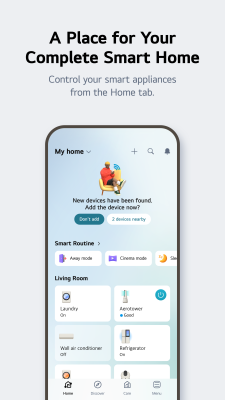 Capture d'écran de l'application LG ThinQ - #2