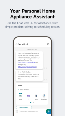 Capture d'écran de l'application LG ThinQ - #4