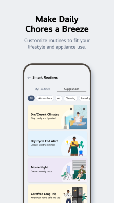 Capture d'écran de l'application LG ThinQ - #6