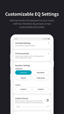 Capture d'écran de l'application LG TONE Free - #2