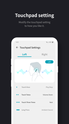 Capture d'écran de l'application LG TONE Free - #3