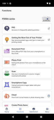 Capture d'écran de l'application Canon PRINT - #3