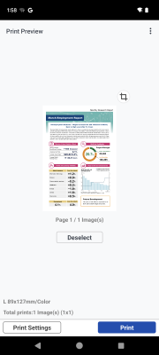 Capture d'écran de l'application Canon PRINT - #4