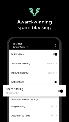 Capture d'écran de l'application Burner: 2nd Phone Number Line - #4