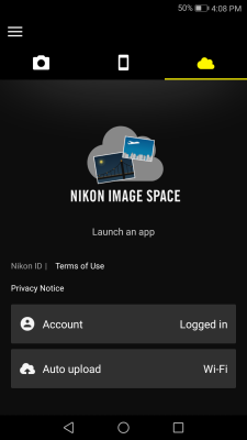 Capture d'écran de l'application SnapBridge - #3