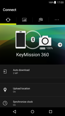 Capture d'écran de l'application SnapBridge 360/170 - #2