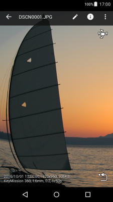 Capture d'écran de l'application SnapBridge 360/170 - #4