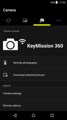 Capture d'écran de l'application SnapBridge 360/170 - #5
