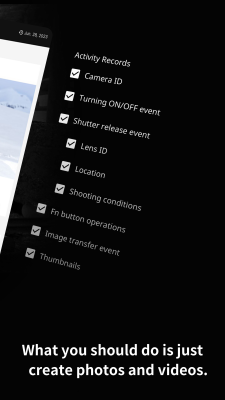 Capture d'écran de l'application FUJIFILM XApp - #4
