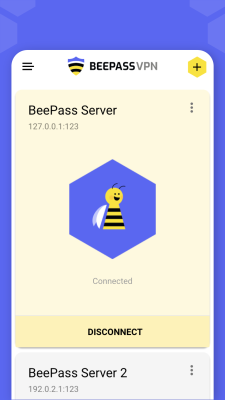 Capture d'écran de l'application BeePass VPN - #2